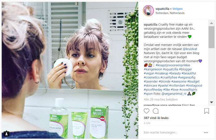 Squatcilla - Kruidvat Natures - Instagram - review