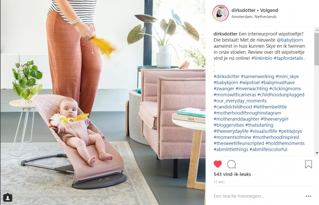 Instagram - Dirksdotter - BabyBjorn wipstoel